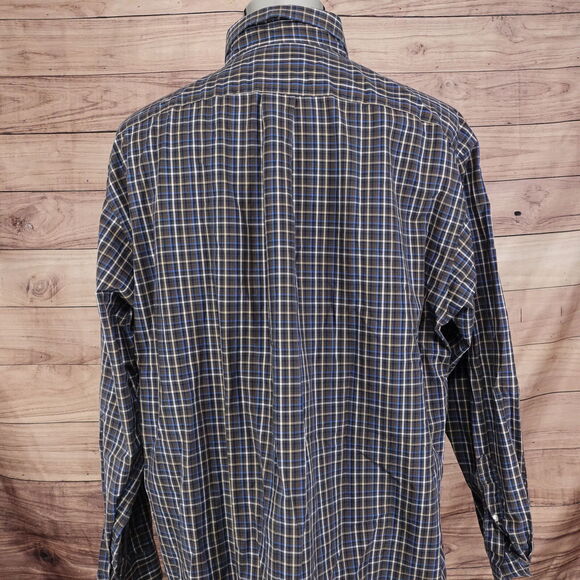 ROUNDTREE & YORKE LONG SLEEVE BUTTON DOWN SHIRT MENS SIZE XL - Picture 4 of 7
